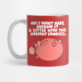 Pufferfish Holiday Cookies Mug